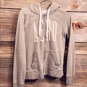 Aeropostale Gray zip up hoodie